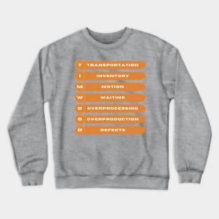 TIMWOOD / 7 Wastes / Lean Six Sigma Crewneck Sweatshirt